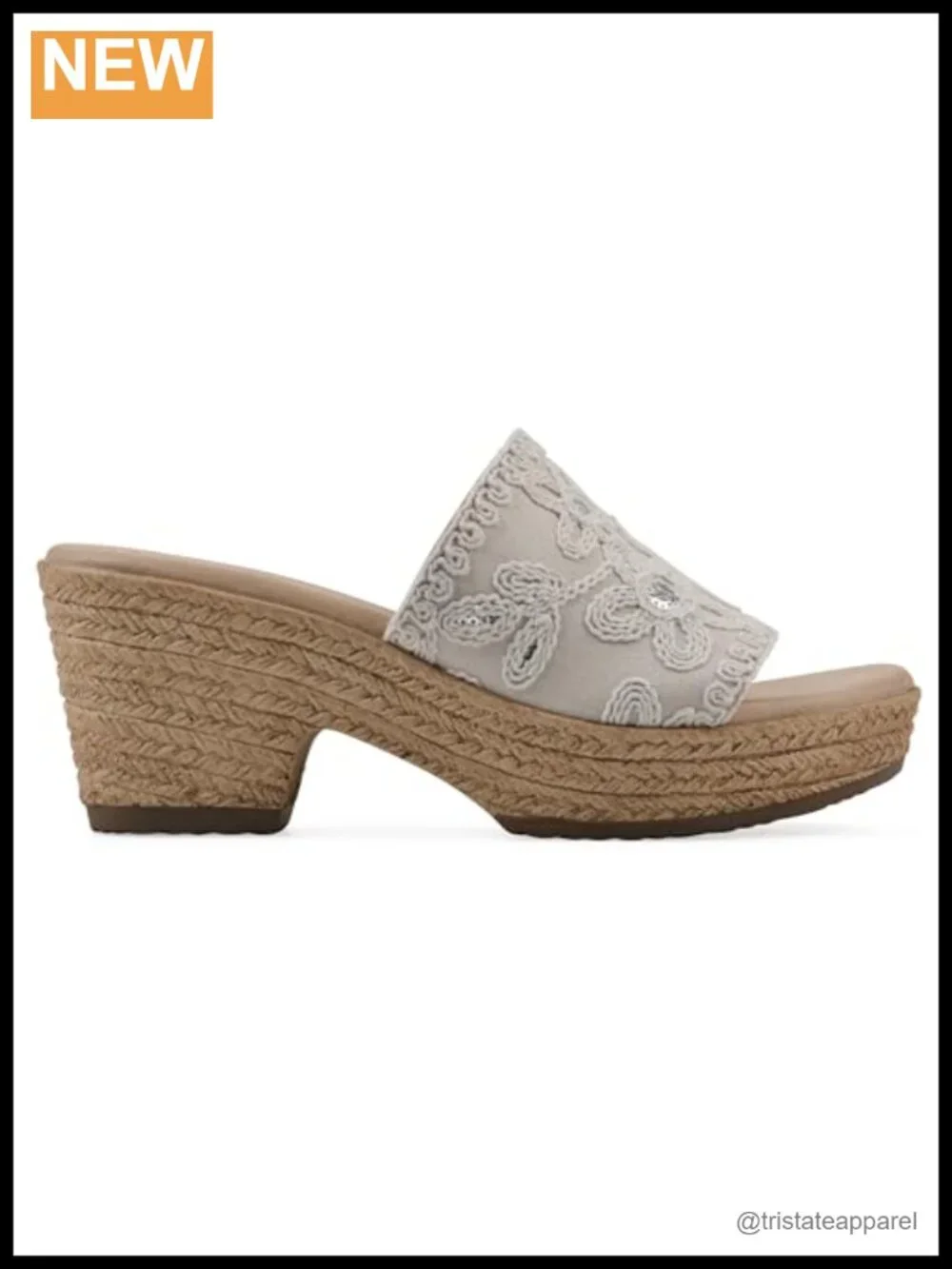 Cushioned Platform Wedge Sandal Floral Slip On Open Toe Casual